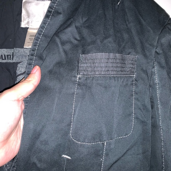 Small Charcoal Grey Buttoned Jacket - Picture 8 of 10